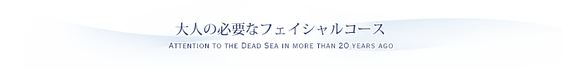 大人の必要なフェイシャルコース
